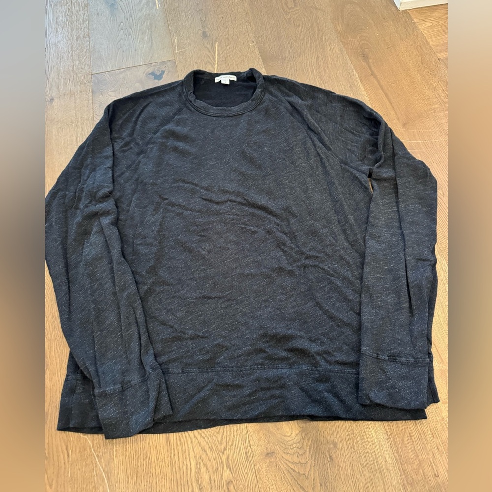 James Perse French Terry Crewneck Sweater 2
